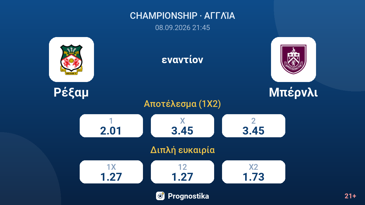 Ρέξαμ - Μπέρνλι — αποδόσεις